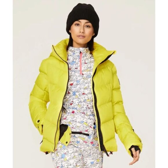 Bogner Fire + Ice Saelly Sun Yellow Puffer Ski Coat Jacket Women's Size 4